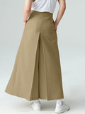 Ceekoo Mens Pleated Wide-leg Loose Skirt Pants