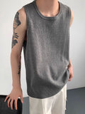 Ceekoo Mens Casual Waffle Knit Crew Neck Tank