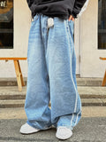 Ceekoo Track Super Wide Jeans 2Color