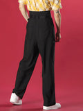 Ceekoo Men's High Waist Casual Wide Leg Pants