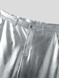 Ceekoo Mens Shiny Metallic Stretchy Night Club Pants