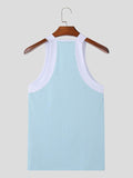 Ceekoo Mens Casual Color Block Sleeveless Tank