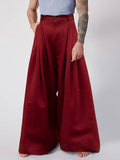 Ceekoo Mens Pleated High Waisted Wide-leg Pants