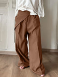 Ceekoo Mens Solid Color Loose Fit Wide Leg Pants