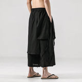 Ceekoo Mens Gothic Punk Hippie Asymmetric Harem Pants