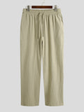 Ceekoo Men Casual Baggy Linen Pants