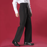 Ceekoo Mens Asymmetrical Straight Loose Wide-leg Pants