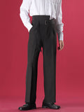 Ceekoo Mens Asymmetrical Straight Loose Wide-leg Pants