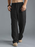 Ceekoo Men Casual Baggy Linen Pants