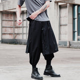 Ceekoo Mens Gothic Punk Hippie Loose Wide Leg Pants